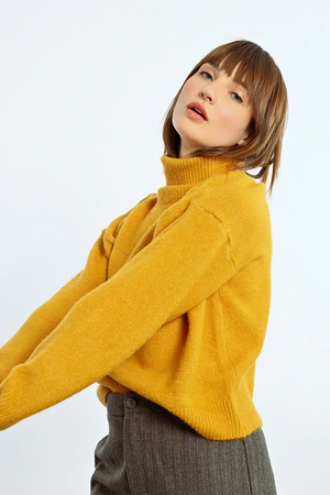 Saffron Turtleneck Sweater