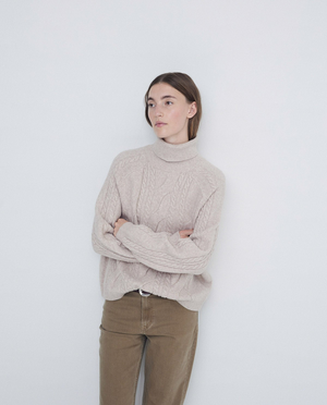 Cable-Knit Turtleneck