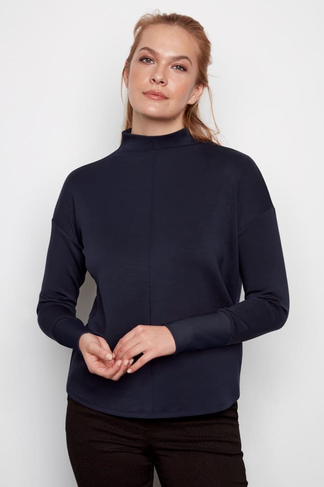 Arya Butter Contrast Turtleneck