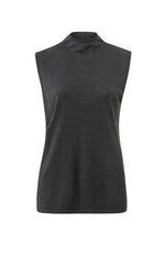 Sleeveless High Neck Sweater