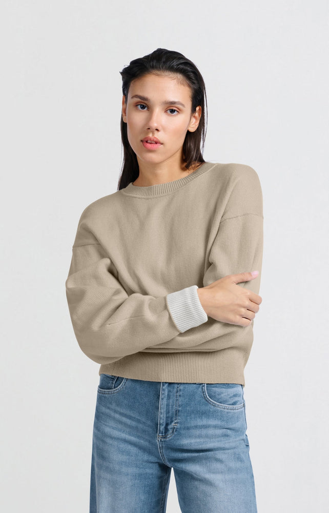 Contrast Sweater