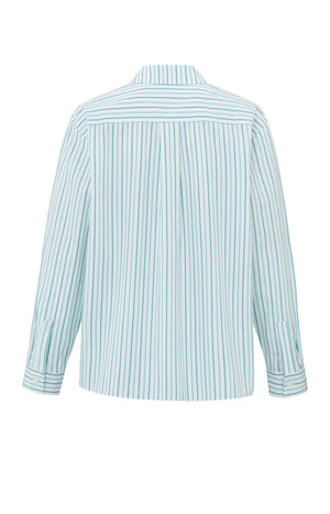 Striped Blouse With Cuff