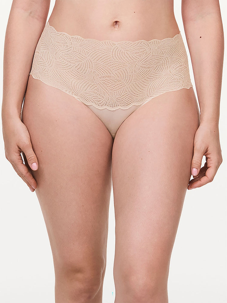 Soft Stretch High Waist Lace Brief