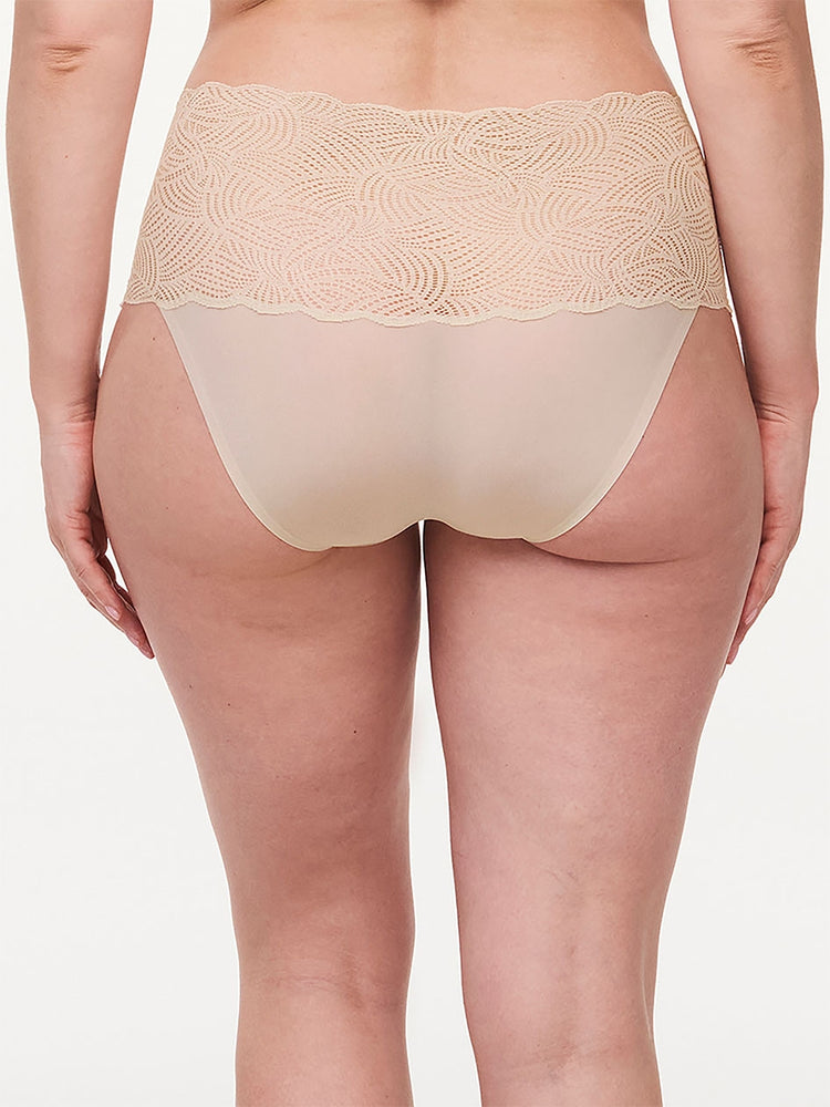 Soft Stretch High Waist Lace Brief