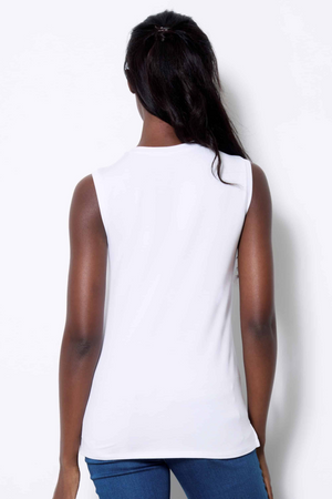 Solid Provence Sleeveless Top
