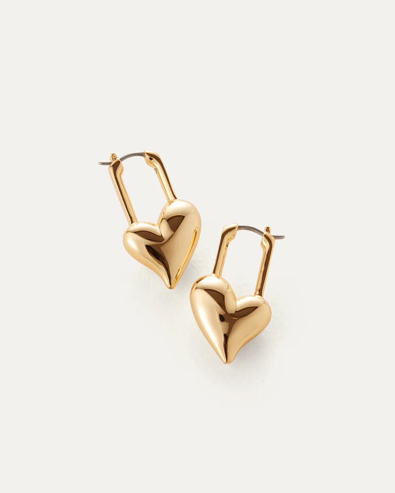 Padlock Heart Earrings