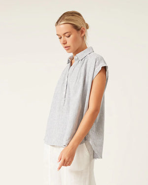 Mirna Top Washed Linen