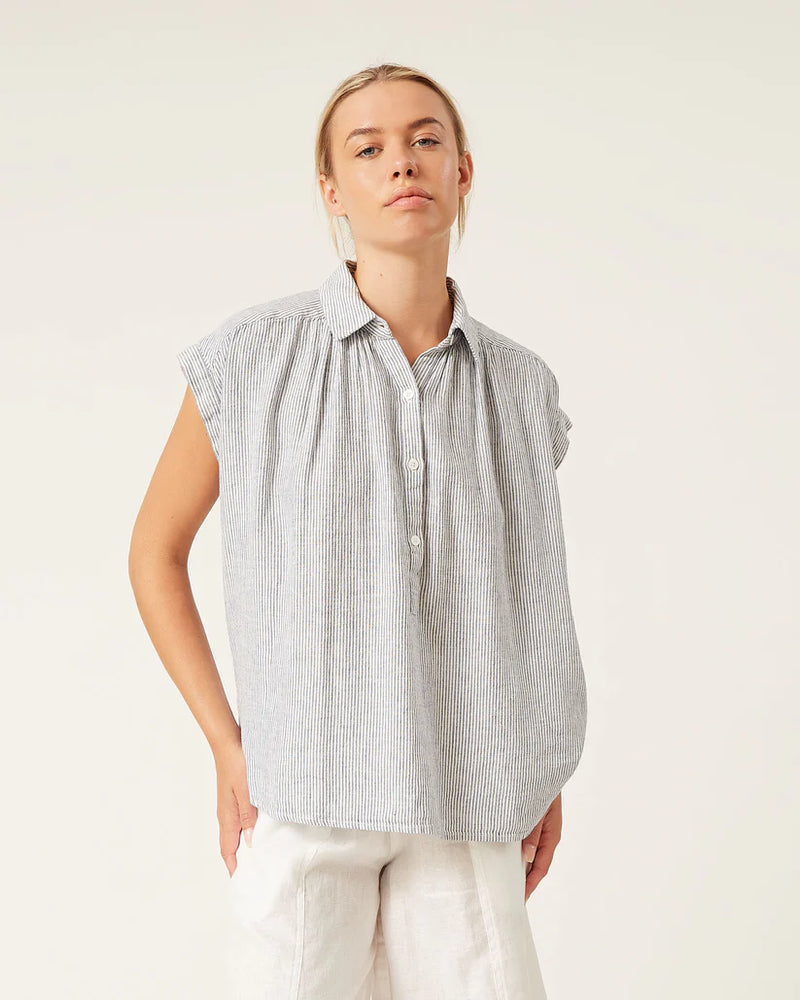 Mirna Top Washed Linen