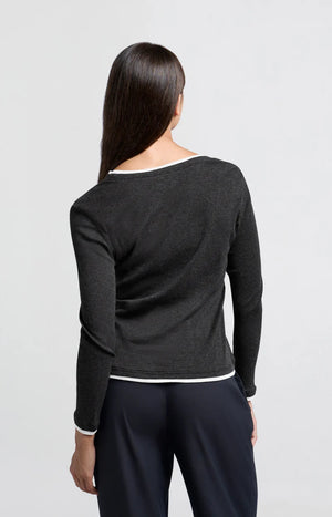 Faux Double Layer Long Sleeve