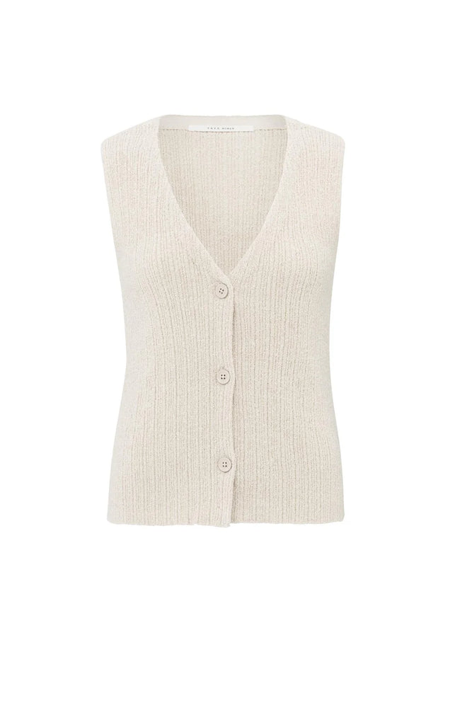 Knitted Ribbed Gilet