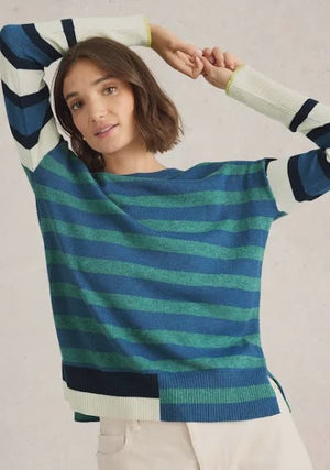 Olive Stripe Jumper