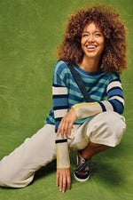 Olive Stripe Jumper