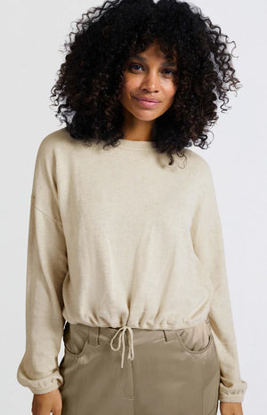 Corded Hem Sweatshirt