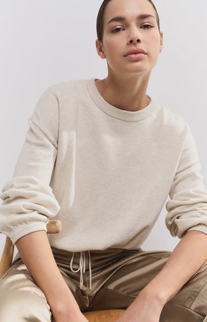 Corded Hem Sweatshirt