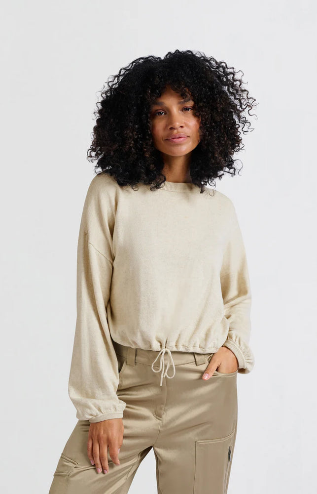 Corded Hem Sweatshirt