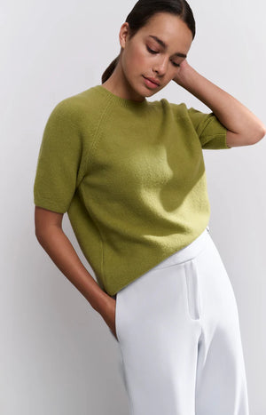 Raglan Short Sleeve Soft Sweater